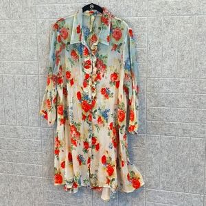 Aratta Silent Journey, XL, floral blouse